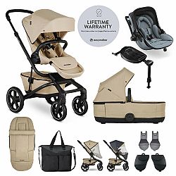 EASYWALKER SET XXL Kočík Jimmey Iris Grey + KIDDY Evoluna i-size 2