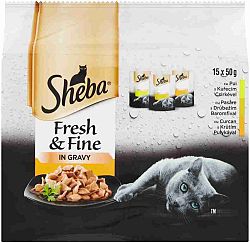 Sheba Fresh & Fine Drůbeží výběr ve šťávě 15 x 50 g