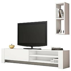 Sconto TV zostava NAZ biela/orech